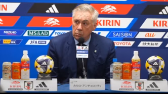 Carlo Ancelotti em entrevista coletiva após derrota do Brasil para o Japão.