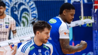Sada Cruzeiro em quadra na estreia da Superliga Masculina de Vôlei 25/26.
