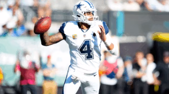 Dak Prescott em ação pelo Dallas Cowboys.