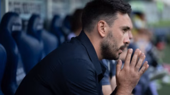 Davide Ancelotti comanda o Botafogo em partida do Brasileirão.