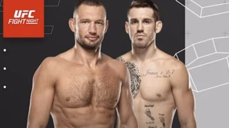 Card promocional do UFC Vancouver com os lutadores Reinier de Ridder e Brendan Allen em destaque.