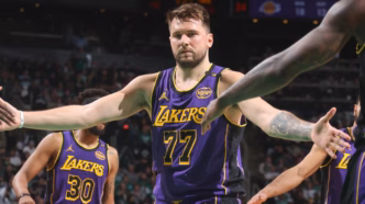 Luka Doncic em ação pela NBA