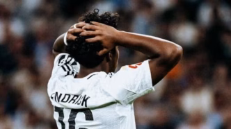 Endrick em ação pelo Real Madrid, clube que o PSG monitora.
