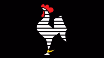 Galo Volpi em destaque com o escudo do Atlético-MG.