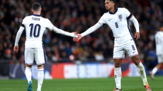 Phil Foden e Jude Bellingham, jogadores da Inglaterra, que não foram convocados por Thomas Tuchel.