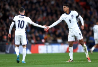 Phil Foden e Jude Bellingham, jogadores da Inglaterra, que não foram convocados por Thomas Tuchel.