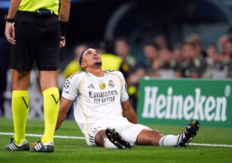 Alexander-Arnold em ação pelo Real Madrid, em jogo contra o Olympique de Marselha.
