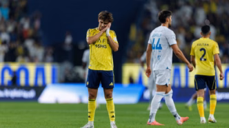 João Félix comemora gol pelo Al-Nassr no Campeonato Saudita.