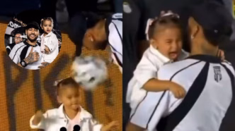 Neymar e filha — foto ilustrativa