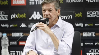 Jorge Salgado em coletiva sobre o Vasco