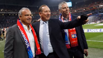 John Textor com JP Conte e Mark Affolter em evento do Botafogo.
