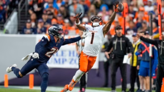 Jamarr Chase, wide receiver da NFL, é um dos jogadores analisados nas projeções de Fantasy e DFS.