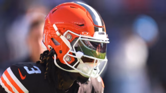 Jerry Jeudy em ação pela NFL.