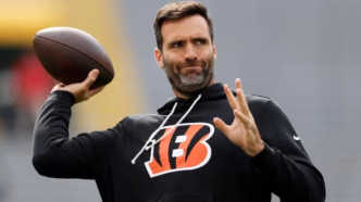 Joe Flacco, quarterback do Cincinnati Bengals.