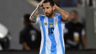 Lionel Messi em ação pela Argentina