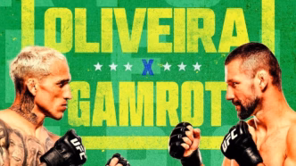 Poster oficial do UFC Rio com Charles do Bronx em destaque
