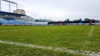 Estádio Rua Bariri, em Olaria, local onde ocorreria um jogo da Série B1 do Carioca.