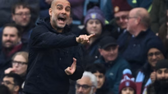 Pep Guardiola, técnico do Manchester City, em coletiva.
