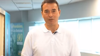 André Rizek elogiando Vitor Roque do Palmeiras