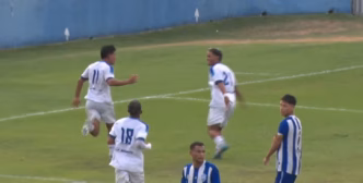 Paysandu comemora gol contra o Mazagão na Copa do Brasil Sub-20