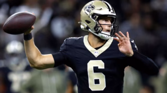 Tyler Shough, novo quarterback titular do New Orleans Saints.
