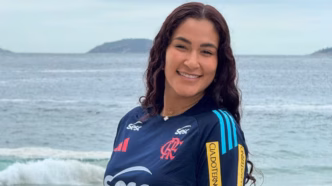 Tainara, nova jogadora do Sesc Flamengo, em ação pelo time.