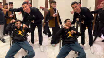 Cristiano Ronaldo gesto fã — foto ilustrativa