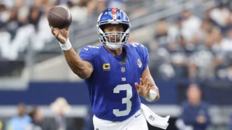 Russell Wilson em ação pelo New York Giants