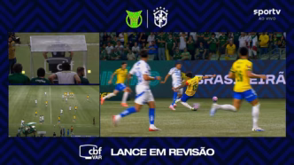 Análise do VAR em lance de Gustavo Gómez em Palmeiras x Cruzeiro, com destaque para a decisão de cartão amarelo.