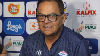 Francisco Diá, novo técnico do Piauí, em foto oficial do clube.