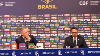 Carlo Ancelotti e Rodrigo Caetano na convocação da Seleção Brasileira para amistosos.