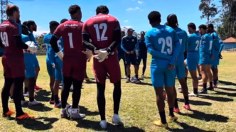 Jogadores do Londrina em treinamento antes da final da Série C contra Ponte Preta.