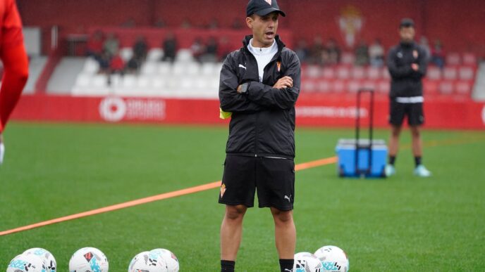 Borja Jiménez primer entrenamiento Sporting — foto ilustrativa